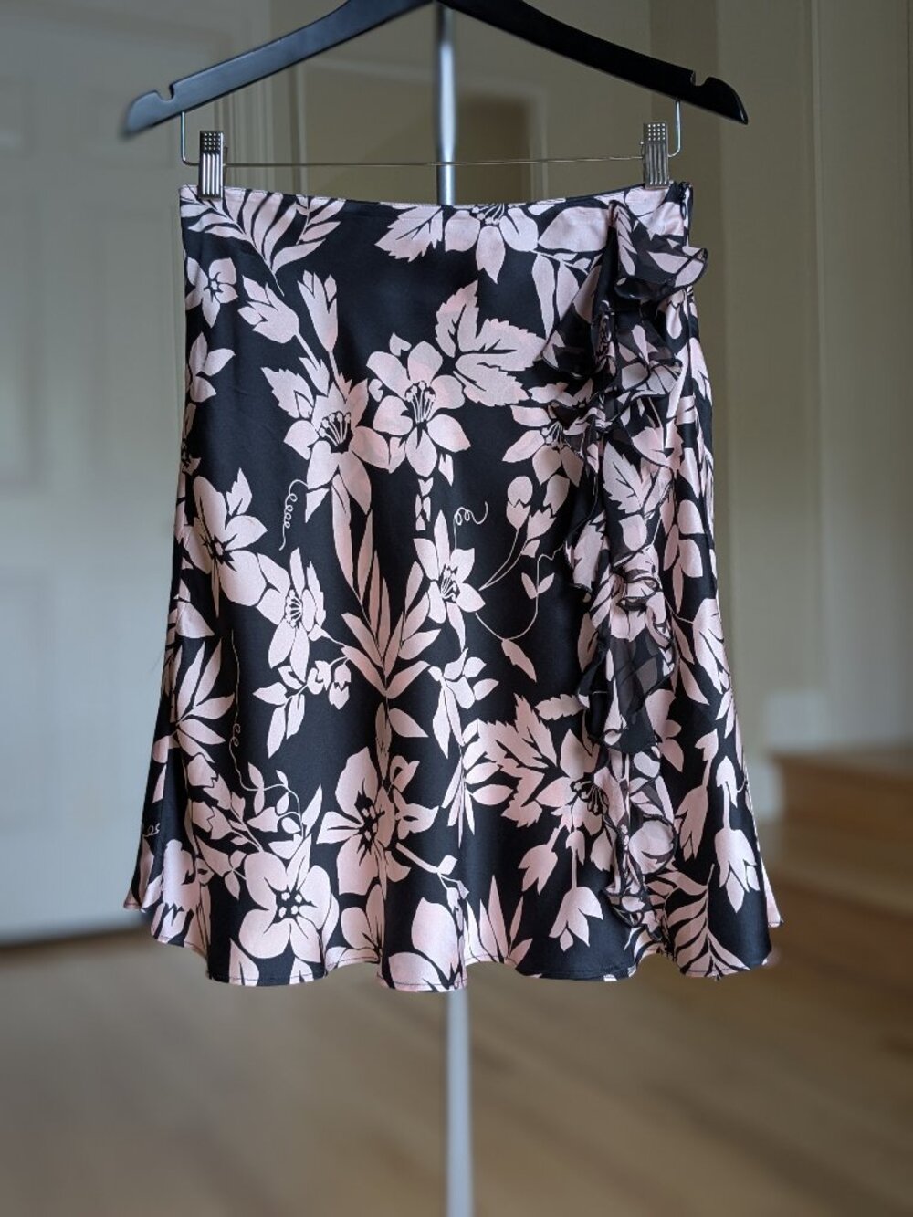 Blugirl Blumarine S 2004 hibiscus print silk Skirt size It 42